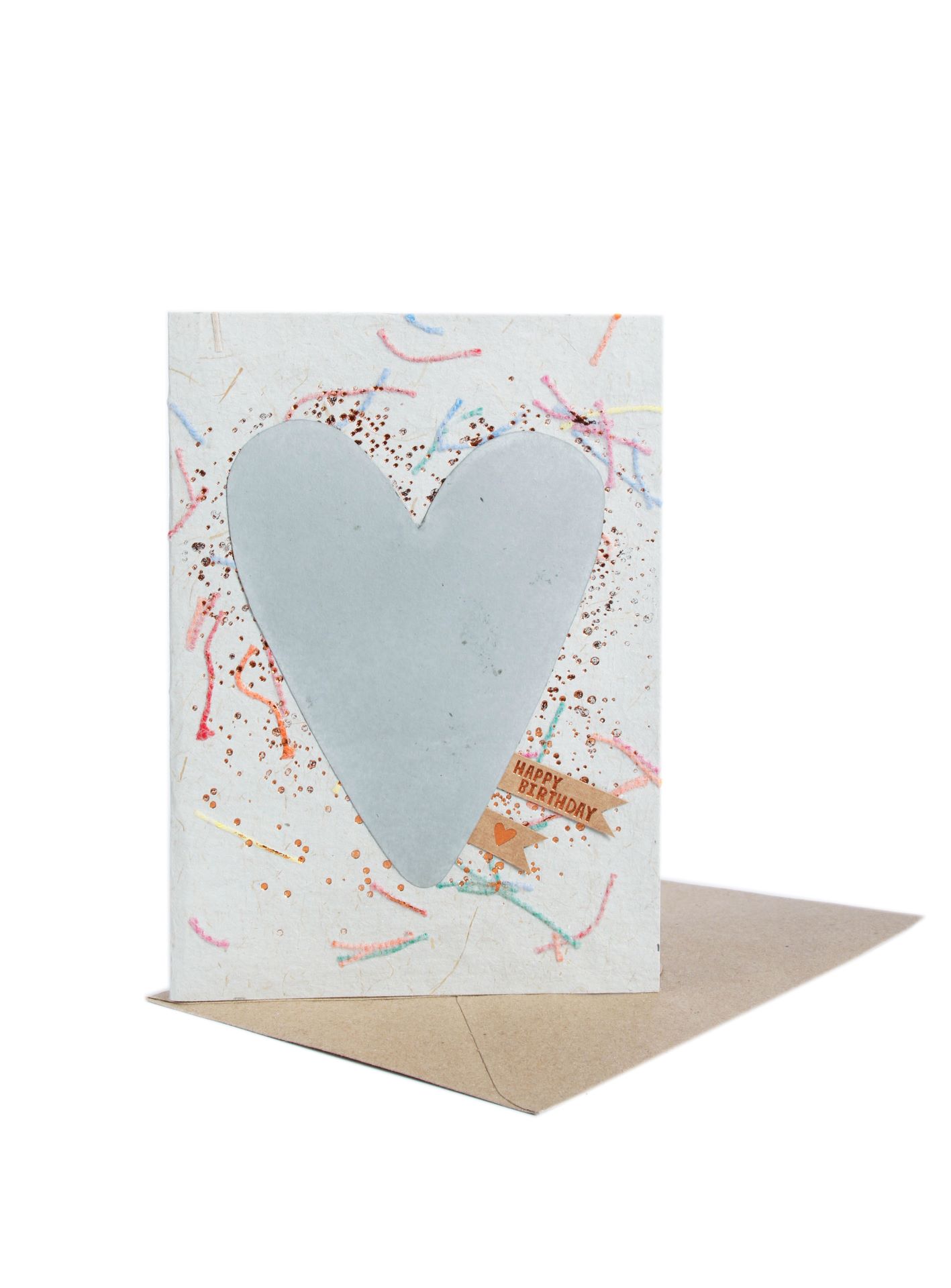 Metallherzkarte Happy Birthday Metallherzkarte Happy Birthday