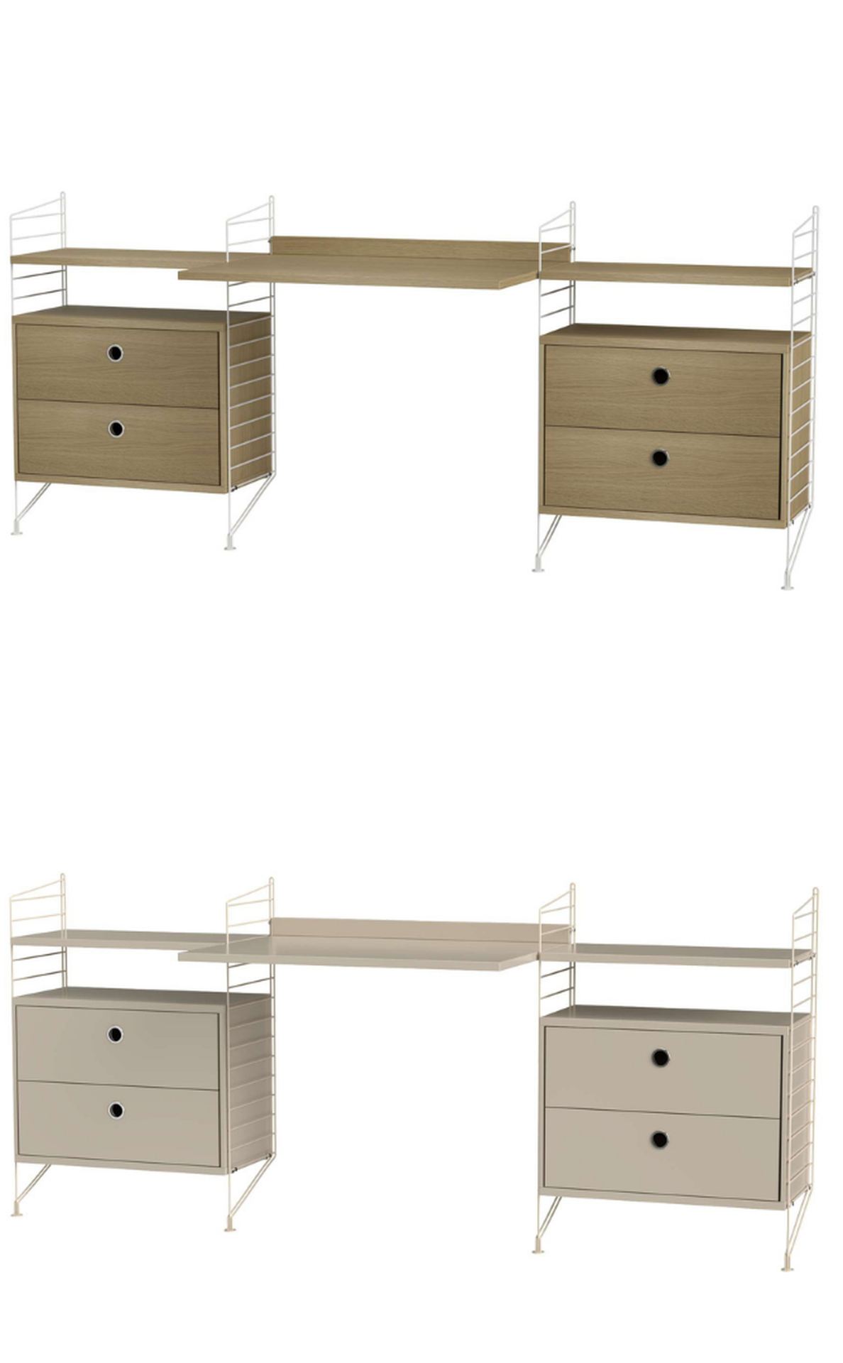 Schreibtisch mit Schubladen Schreibtisch mit Schubladen Schwarz Esche