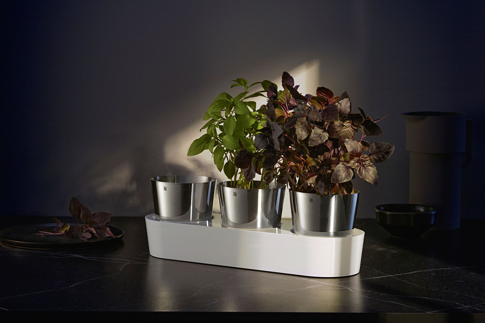 Gourmet Indoor Kräutergarten mit intelligenter Bewässerung, 3-teilig