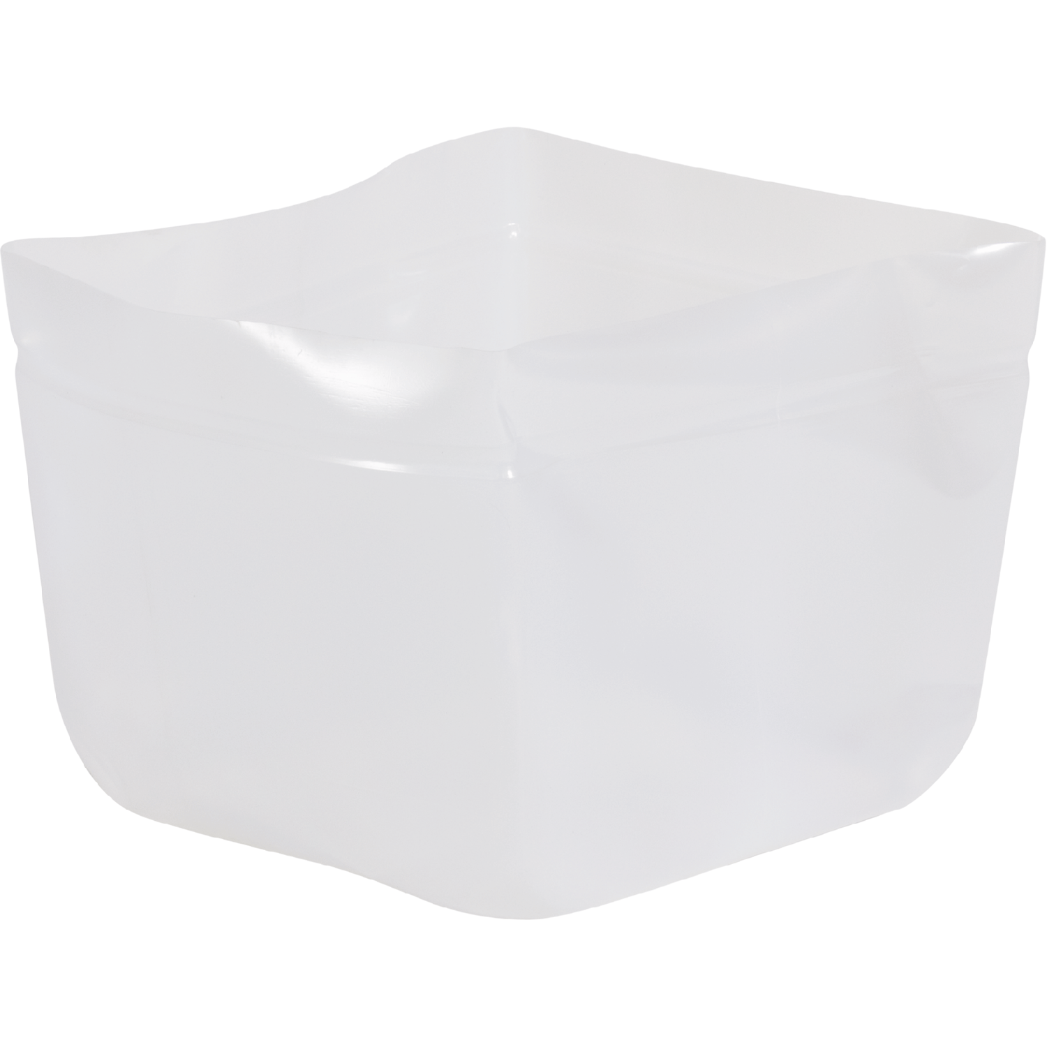 Pflanzeinsatz für Töpfe und Pflanzgefäße rechteckig transparent L: 48 x B: 48 x H: 35