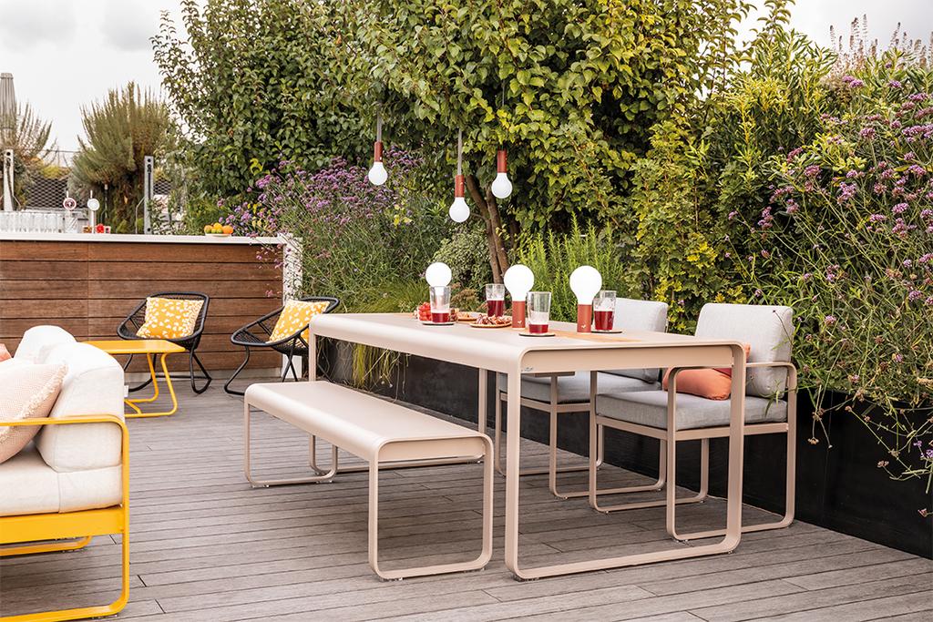 Bellevie Outdoor Bank 161 cm latte beige