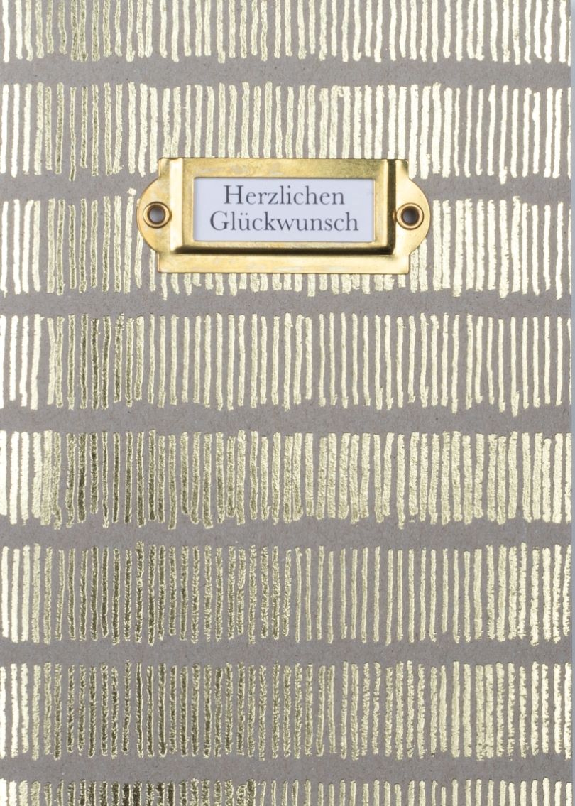 Etikettenkare Herzlichen Glückwunsch