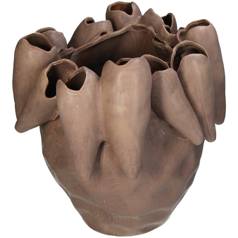 Vase Stoneware Mauve 33x30,5x32,5cm Vase Stoneware Mauve 33x30,5x32,5cm