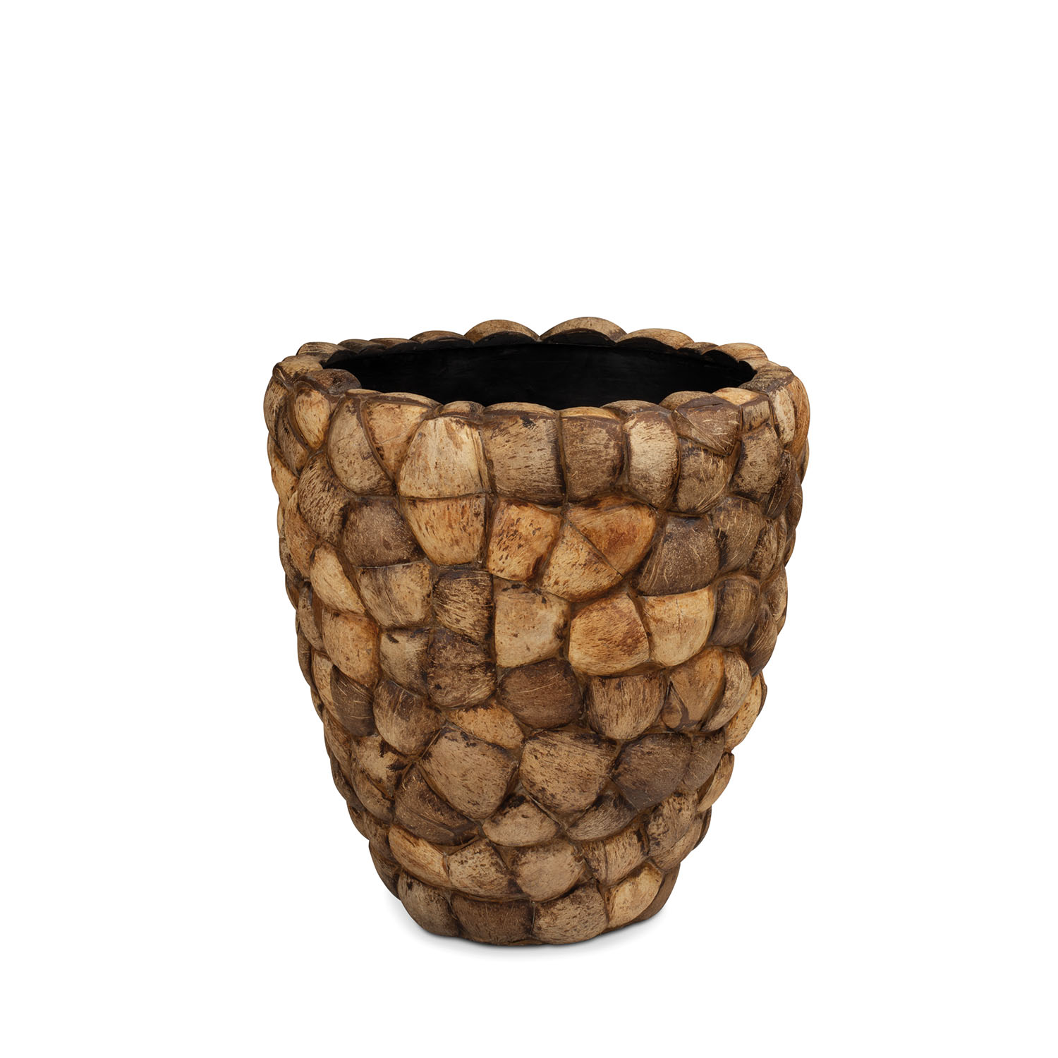 Coconut braunes Pflanzgefäß Ø 45 cm, Höhe 50 cm Coconut braunes Pflanzgefäß Ø 45 cm, Höhe 50 cm
