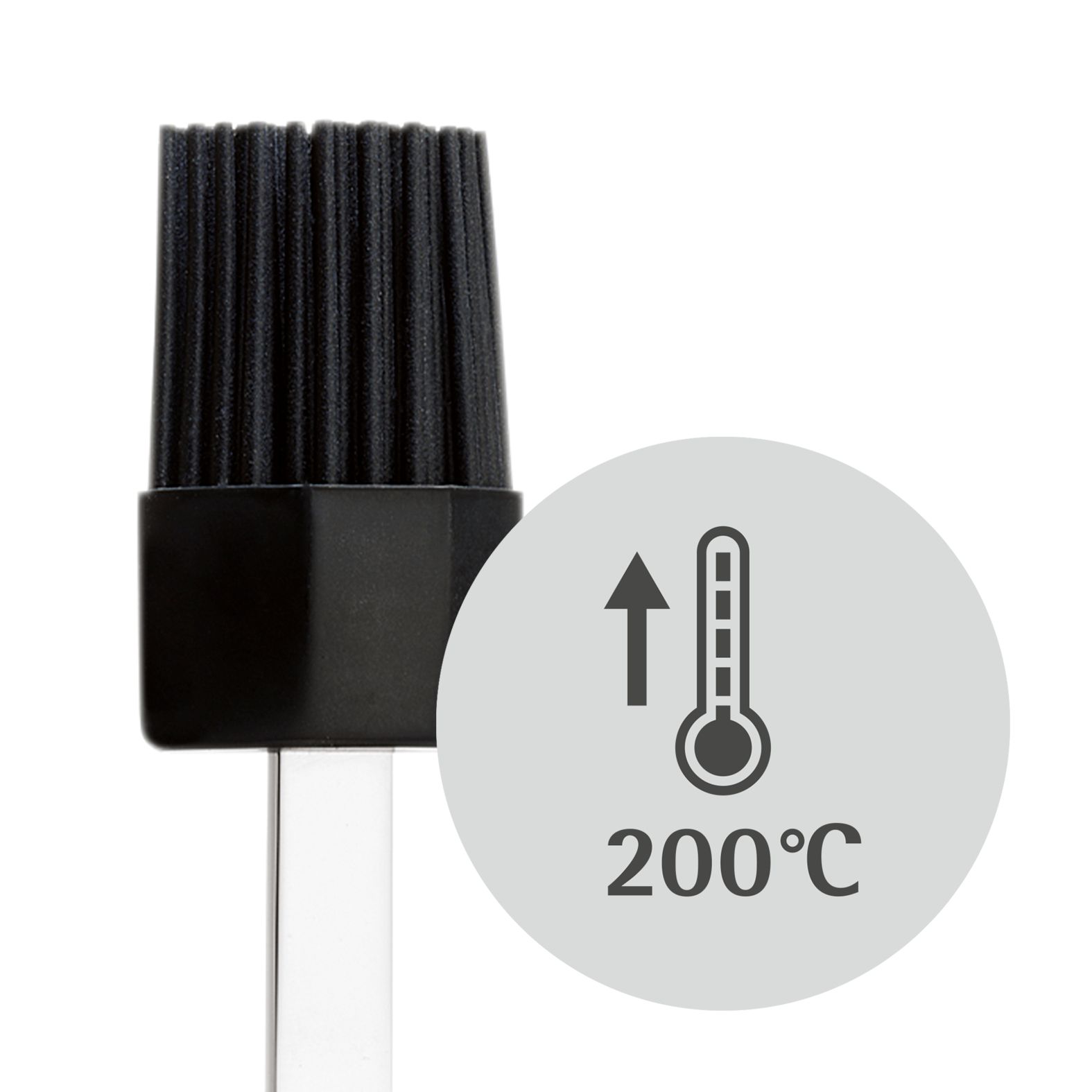 Profi Plus Backpinsel 20 cm mit Silikonborsten