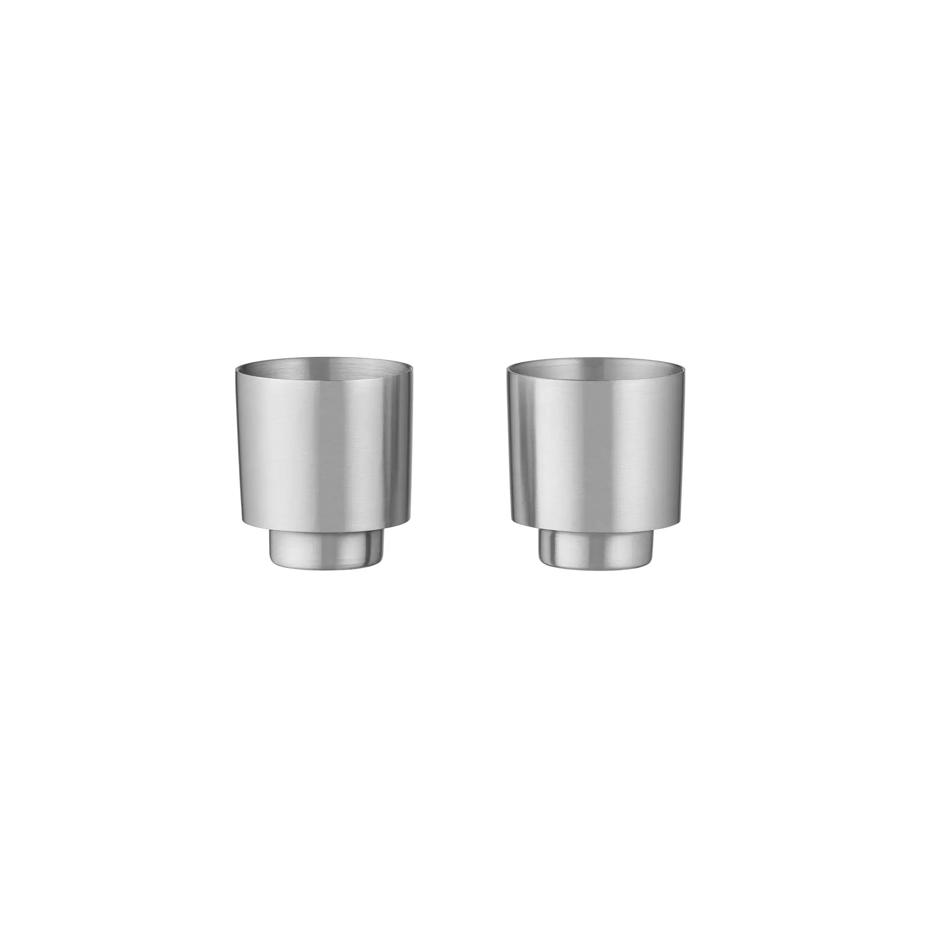 MAKOTO STEEL Edelstahl Espressotassen 2er Set