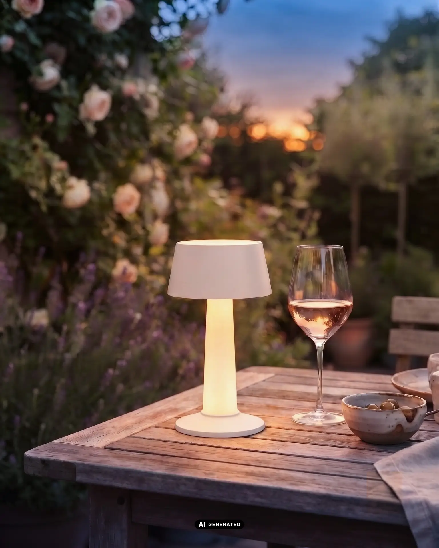 LULU dimmbare LED-Akku-Tischleuchte Pink