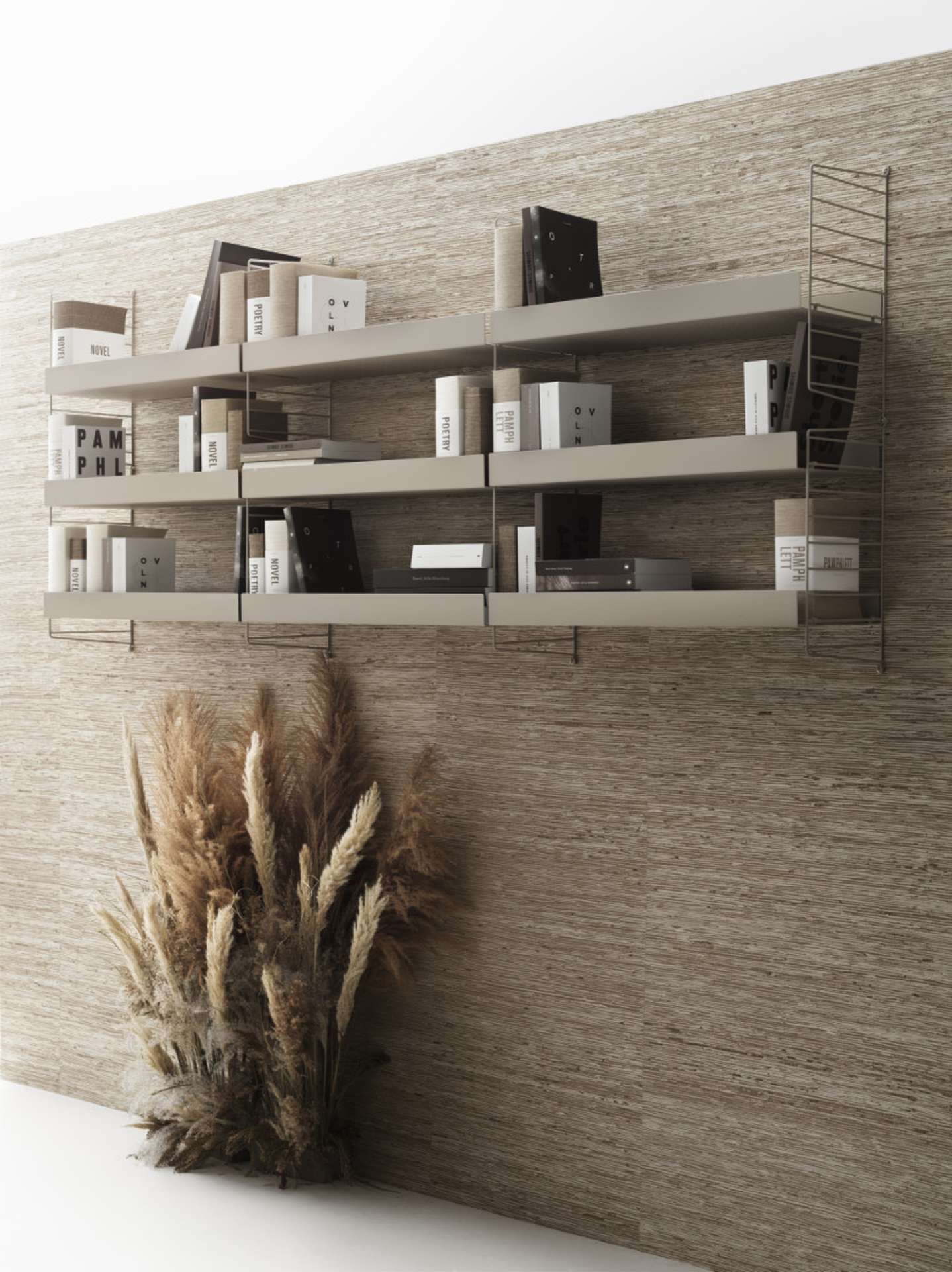 String System Regalboden Metall hohe Kante String System Regalboden Metall hohe Kante Dunkelgrau 78/7/30