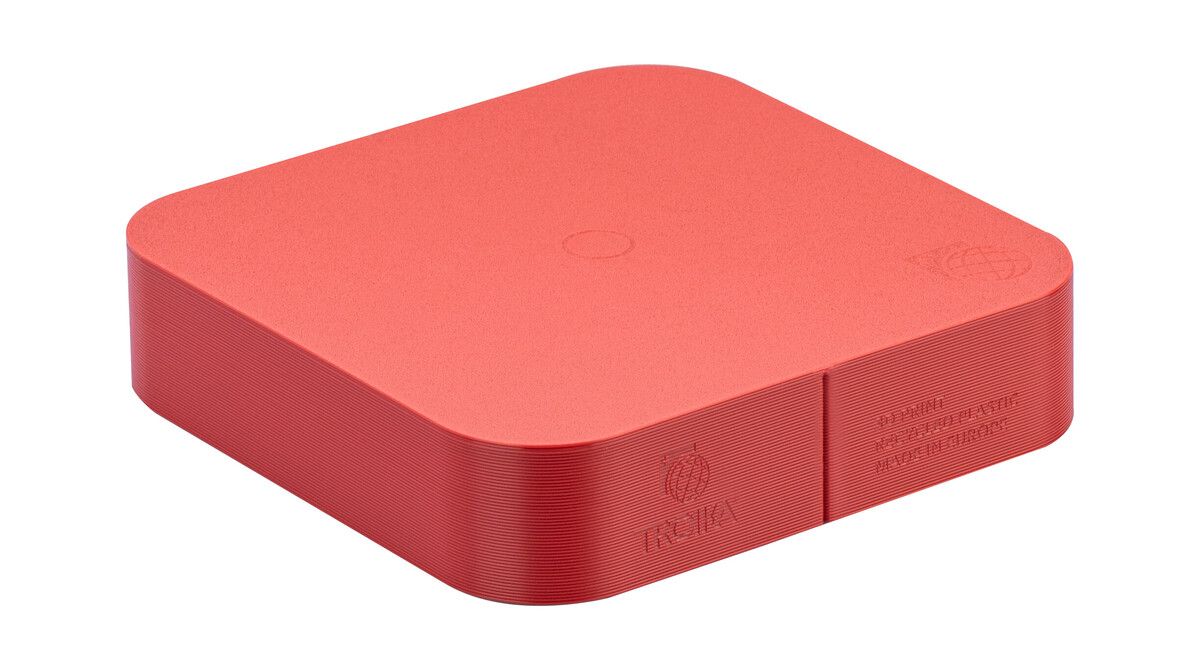 Globus "MAGNA ECO" mit Sockel rot/silber