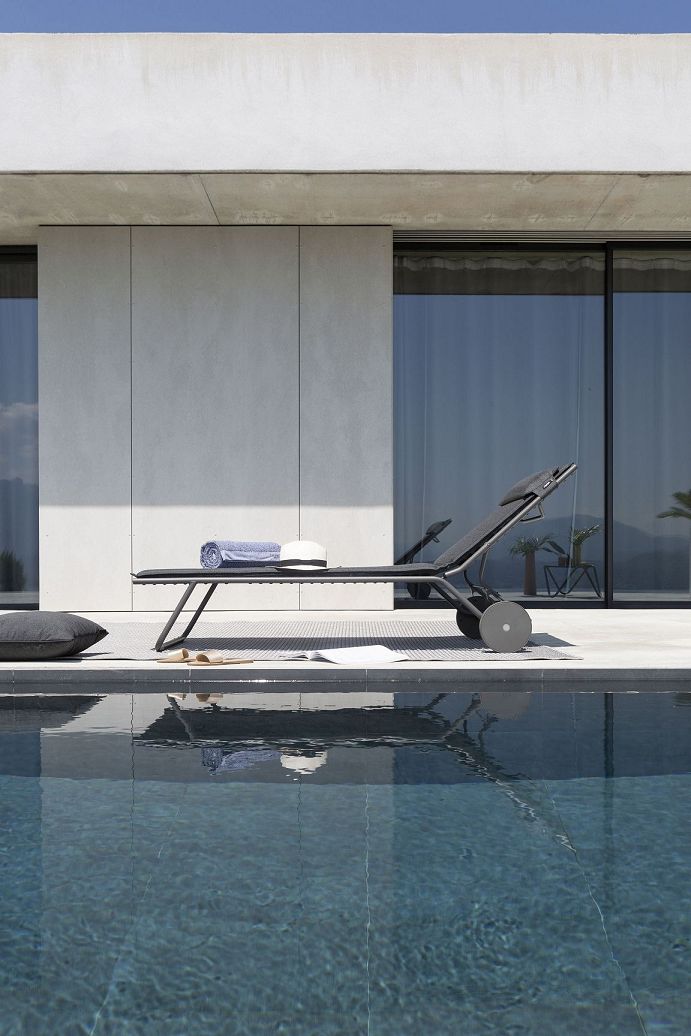 Outdoor Sonnenliege BAYANNE Jade / Gestell Titane Outdoor Sonnenliege BAYANNE Hedona / Beige Argile