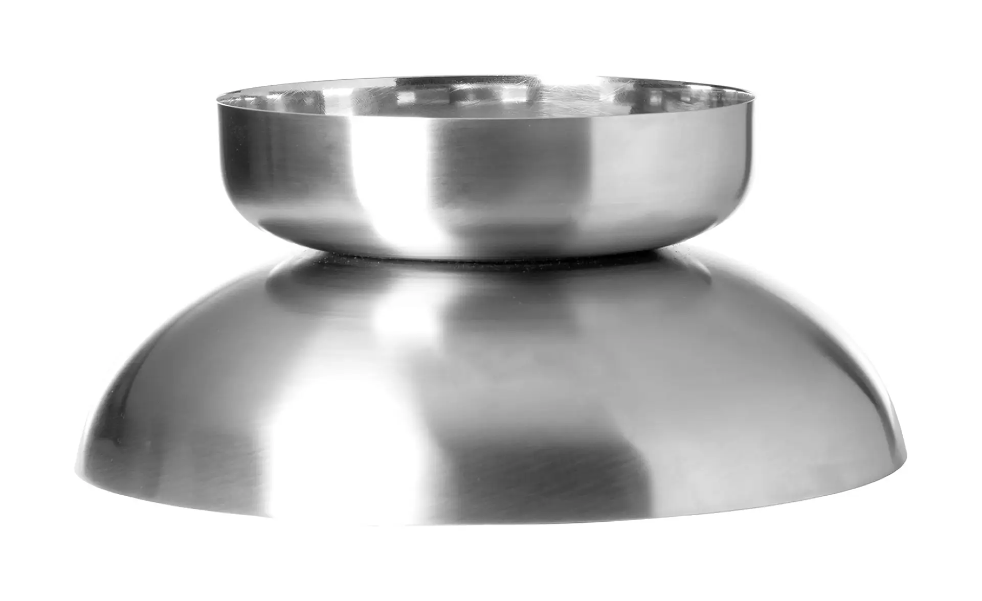 HILLA dekorative Schale Edelstahl Silber