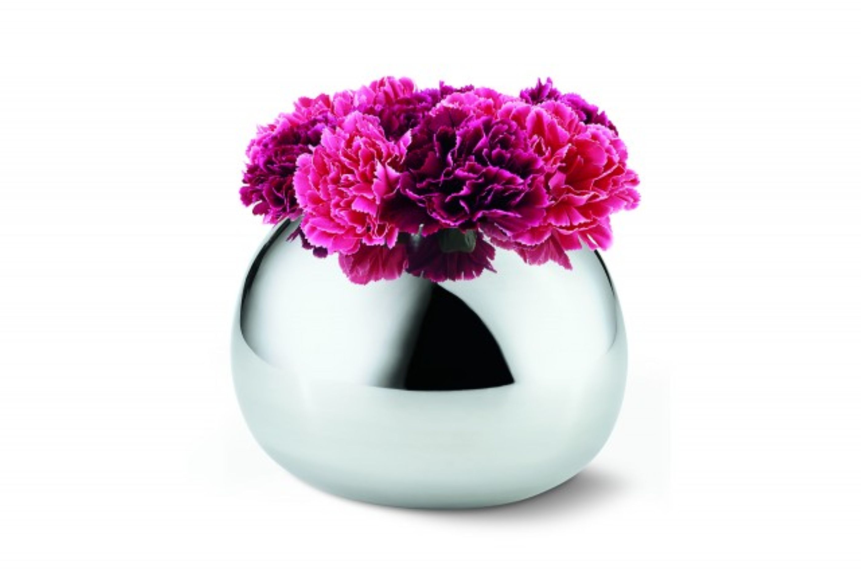 Bella Vase silber Ø 16 cm, Höhe 12 cm Bella Vase silber Ø 16 cm, Höhe 12 cm