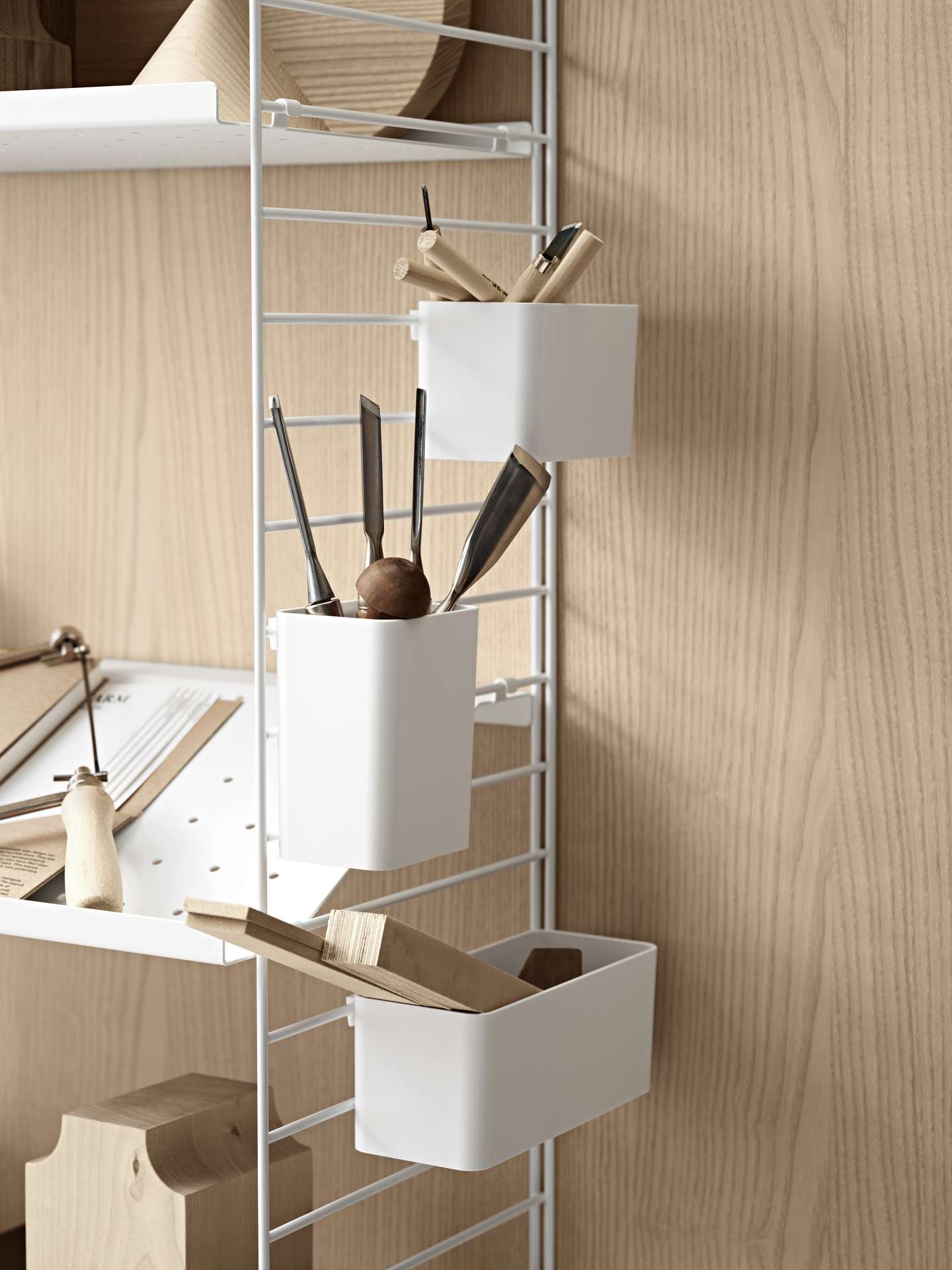 String System Aufbewahrungsbox 3er Set String System Aufbewahrungsbox 3er Set Schwarz