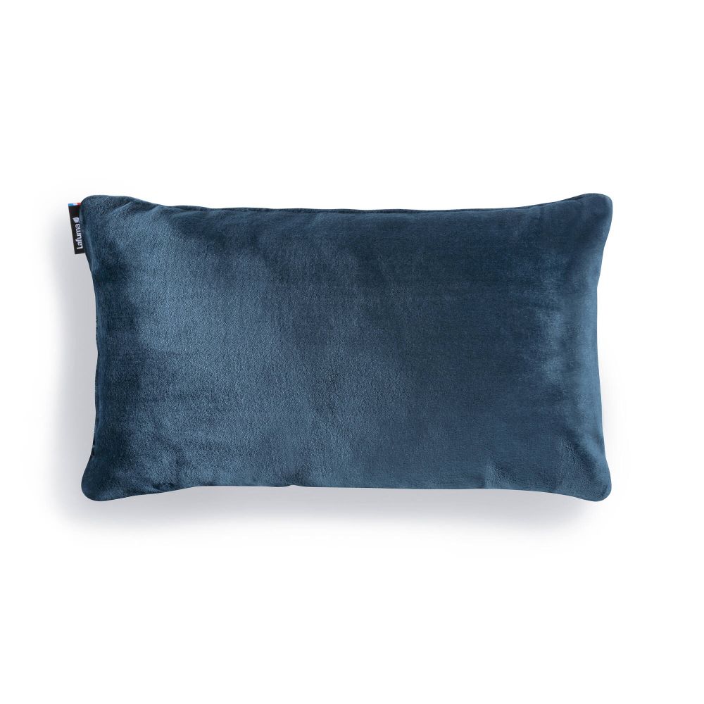 Weiches und flauschiges Fleecekissen Blau
