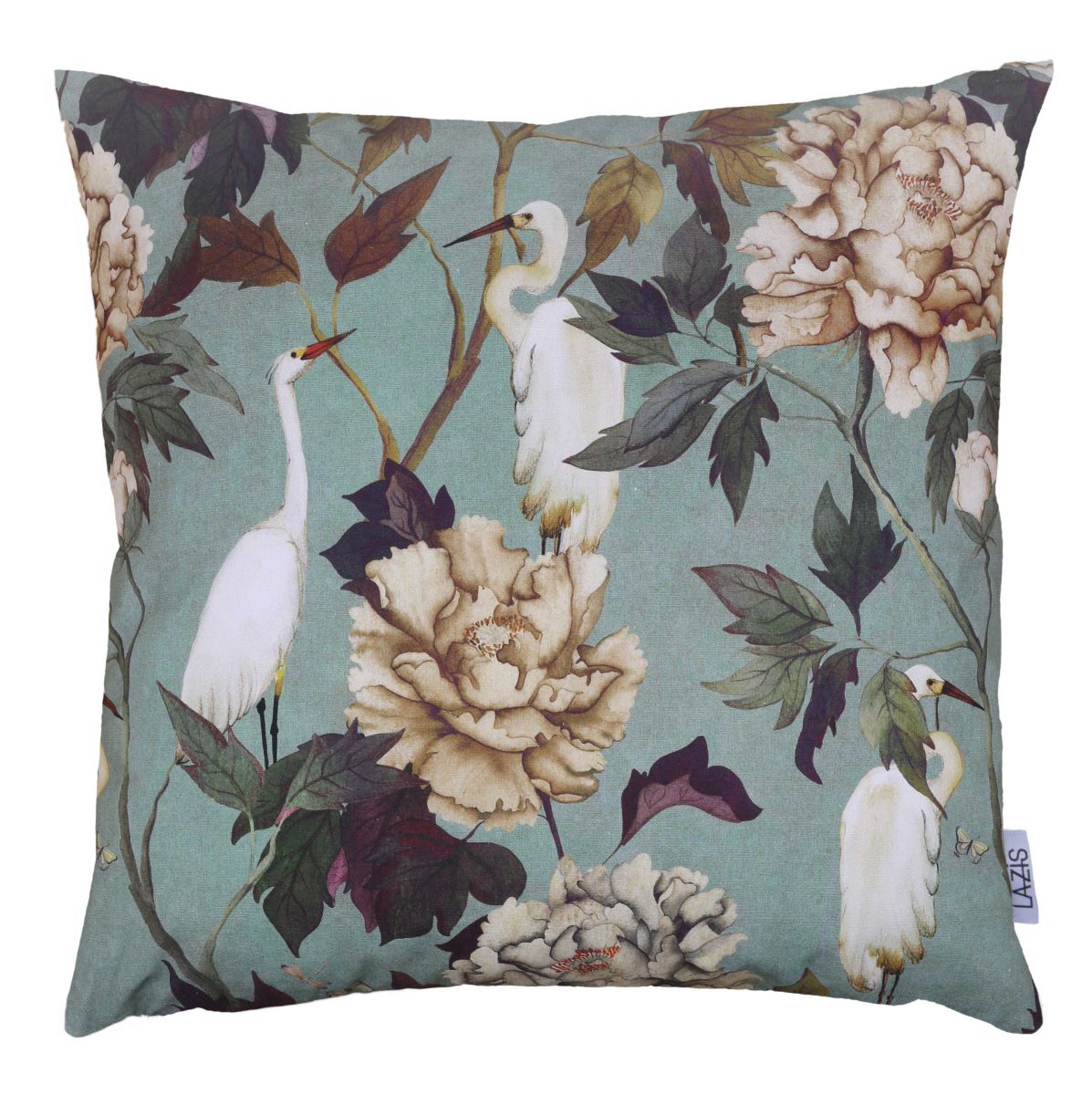 Blumen Kissenhülle Estelle 60x60 cm - Schwanendesign Blumen Kissenhülle Estelle 60x60 cm - Schwanendesign