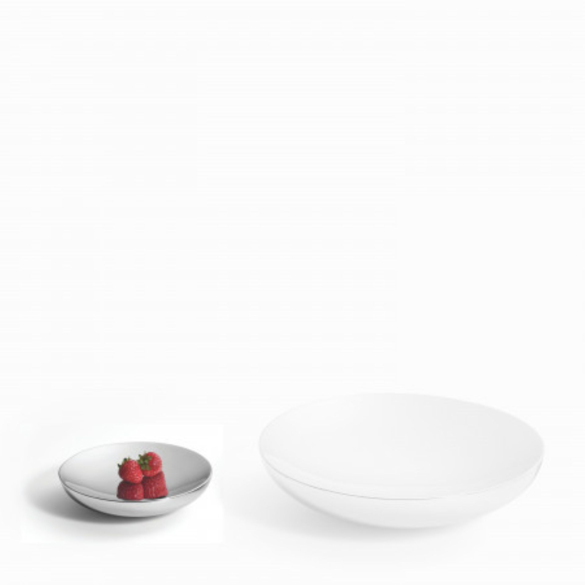 UNO hochglanzpolierte Schale - doppelwandiger Edelstahl mit Kühleffekt, Größe S