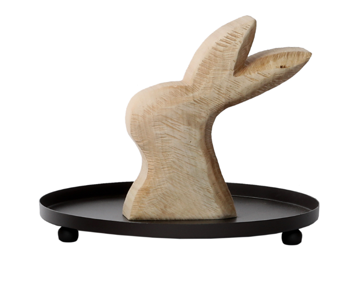 Osteretagere mit Holzhase Lars Osteretagere mit Holzhase Lars