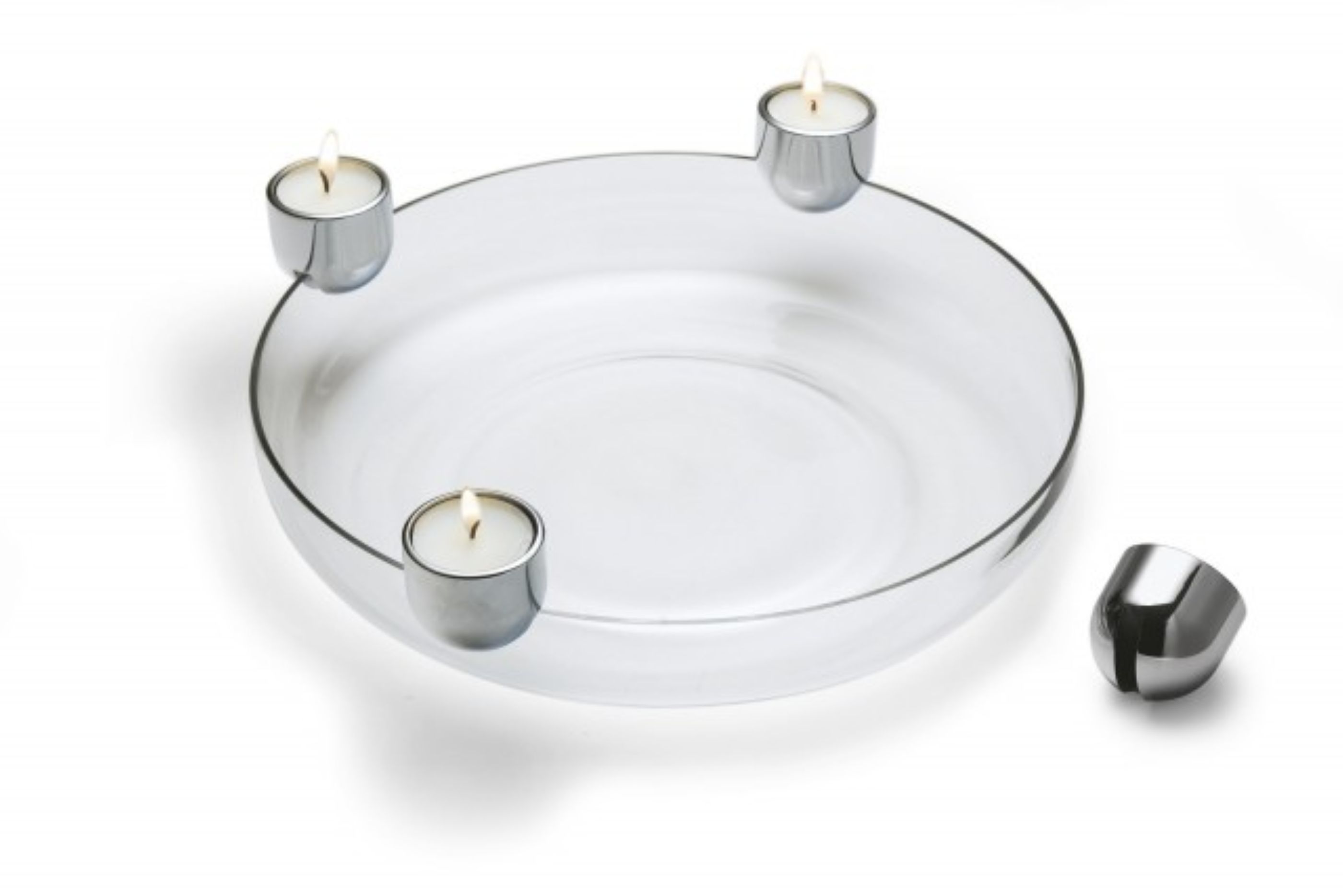 Arena beleuchtete Schale mit vier Teelichthaltern Arena beleuchtete Schale mit vier Teelichthaltern