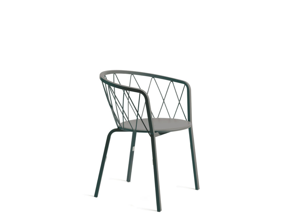 Moderner Outdoorsessel Daisy stapelbar dunkelgrau Moderner Outdoorsessel Daisy stapelbar dunkelgrau