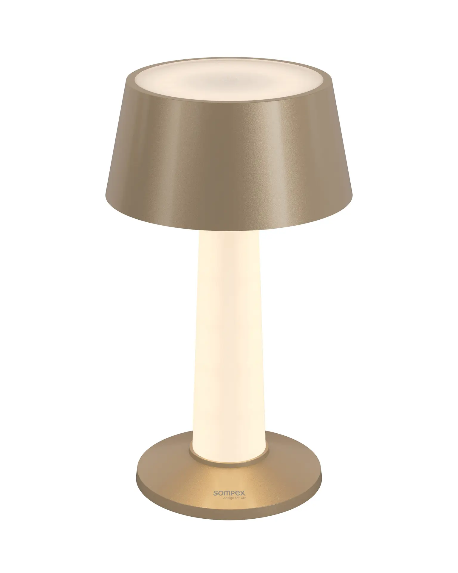 LULU dimmbare LED-Akku-Tischleuchte Champagner