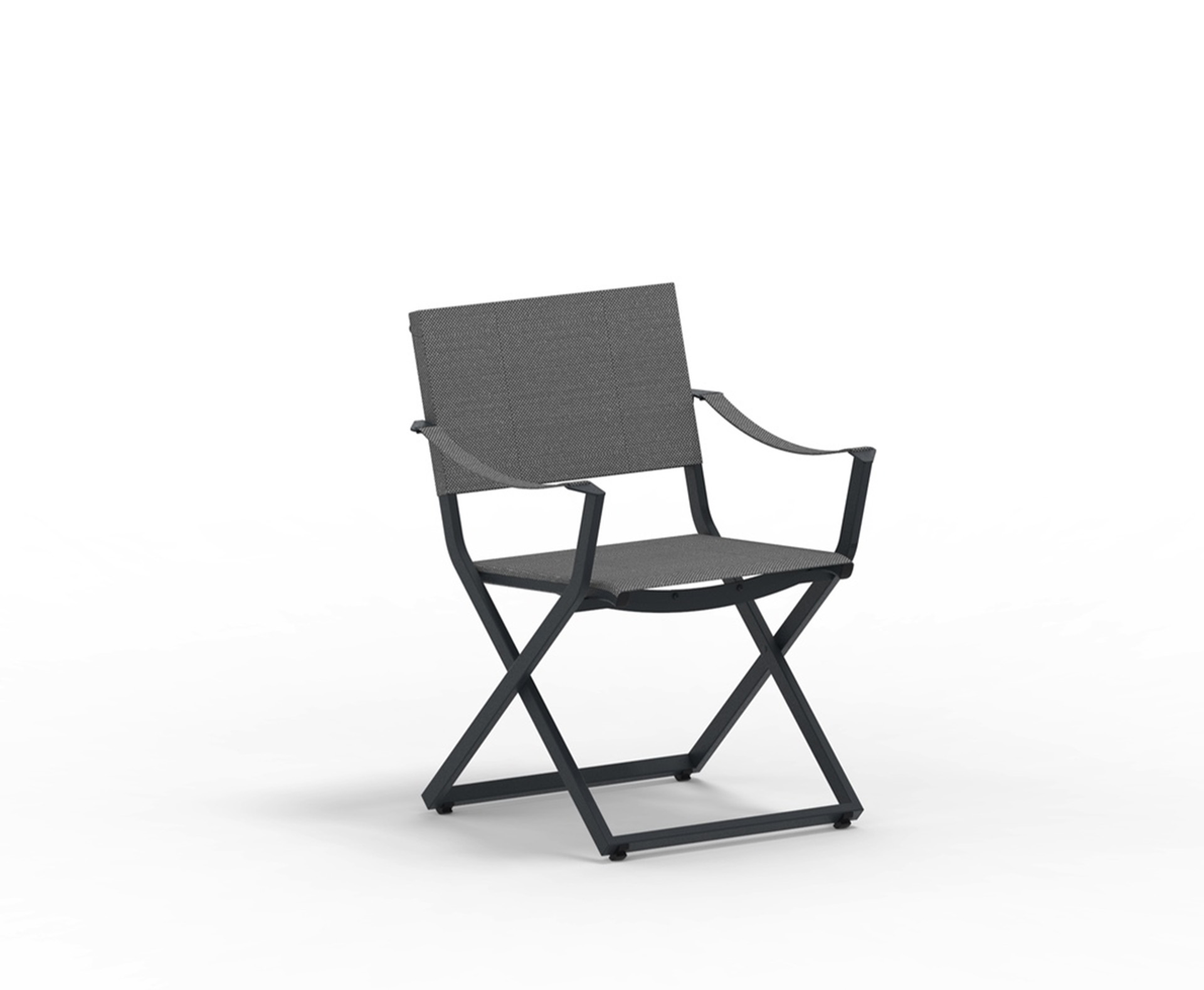 Fellini Armlehnen Klappstuhl Outdoor Antikgrau/Schwarz/Stahl Fellini Armlehnen Klappstuhl Outdoor Antikgrau/Schwarz/Stahl