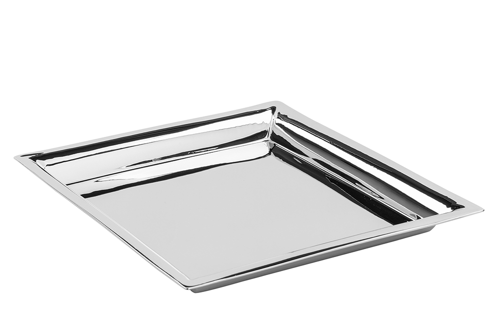 NAGANO Serviertablett silber 24x24 cm