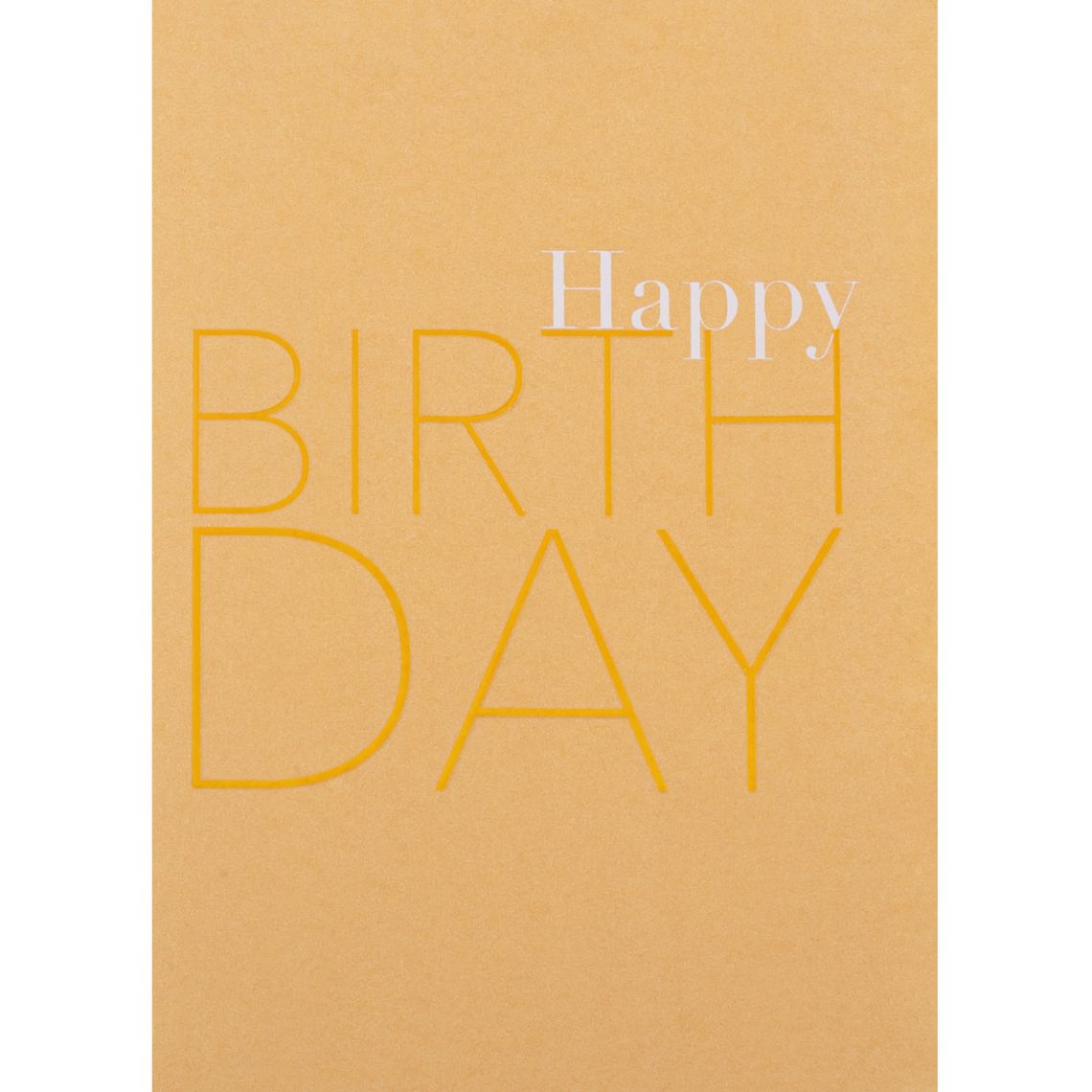 Glückwunschkarte "Happy Birthday" - Moderne Geburtstagskarte in Goldoptik
