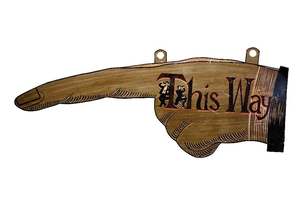 Wandschmuck ,,This Way'' Wandschmuck ,,This Way''