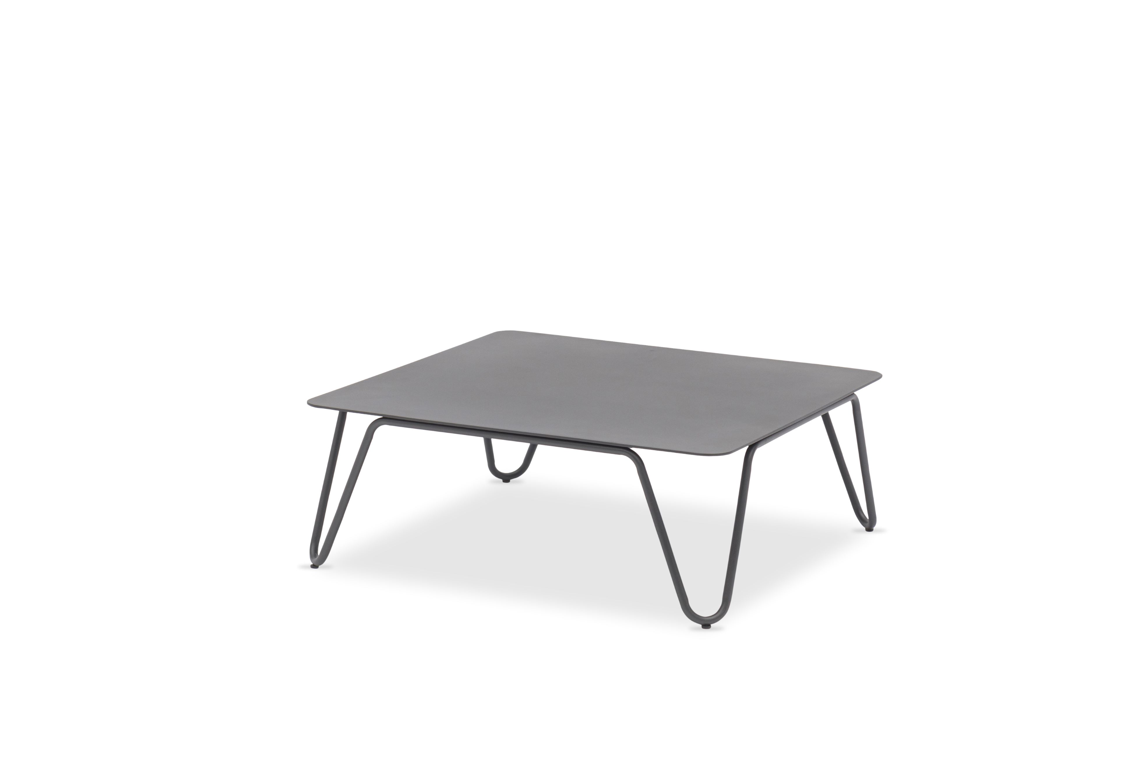 RIVA quadratischer Lounge Tisch aus Aluminium RIVA quadratischer Lounge Tisch aus Aluminium