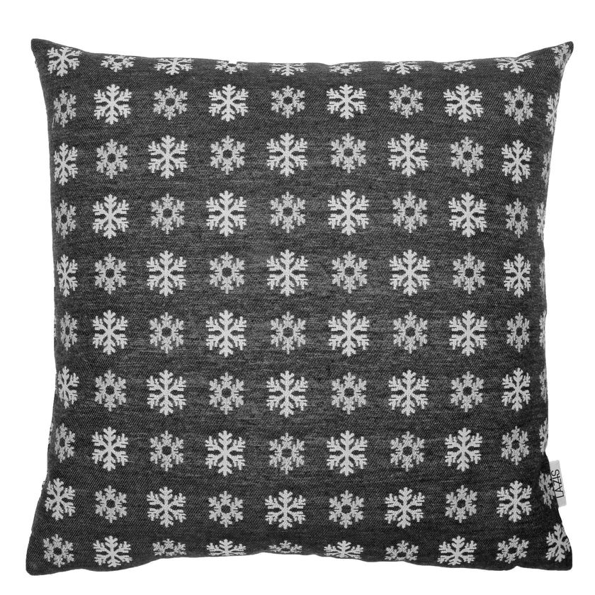 Kissenhuelle Loris 45x45 cm - gewebte Schneeflocken Kissenhuelle Loris 45x45 cm - gewebte Schneeflocken
