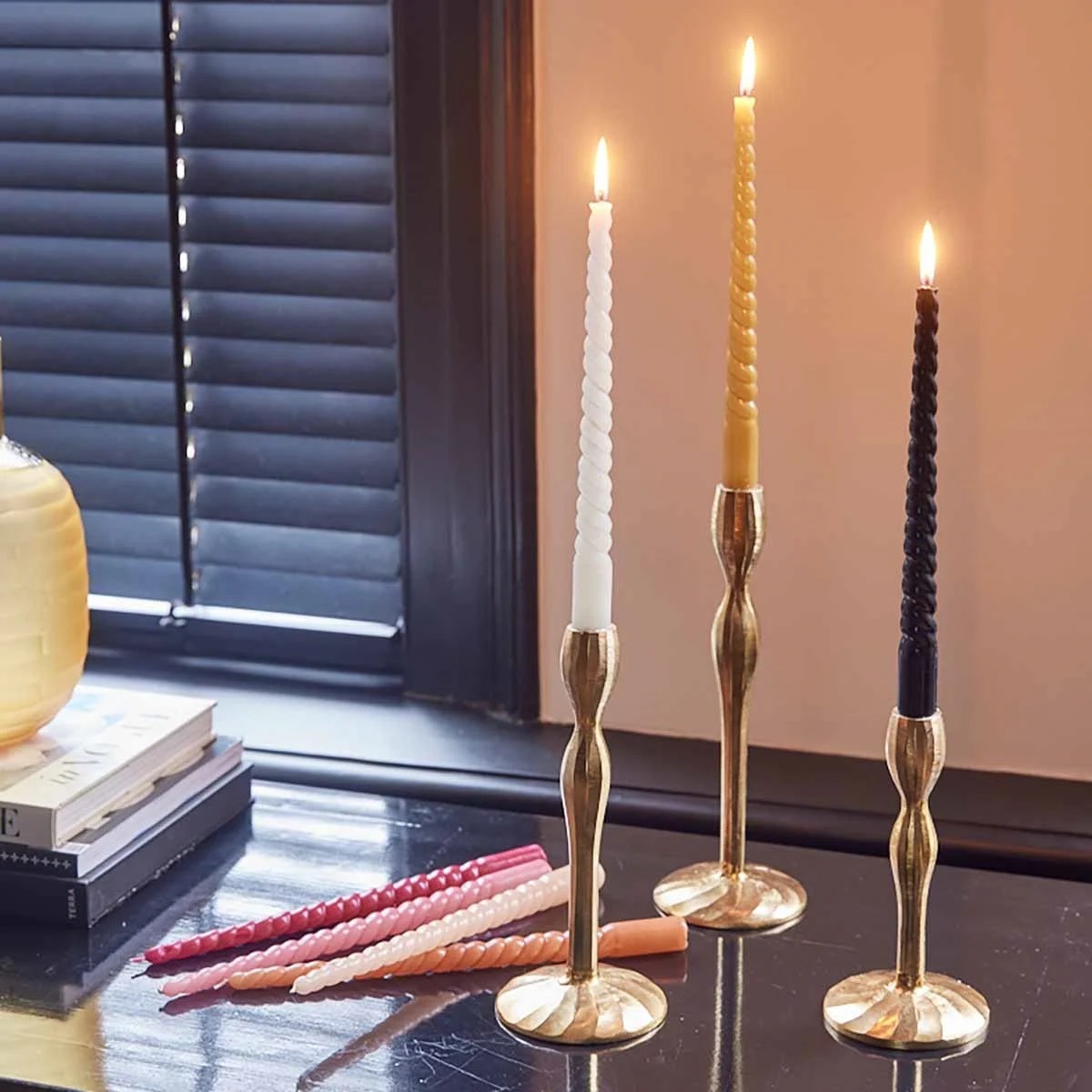 Stabkerze pink 4 Stück Stabkerze pink 4 Stück