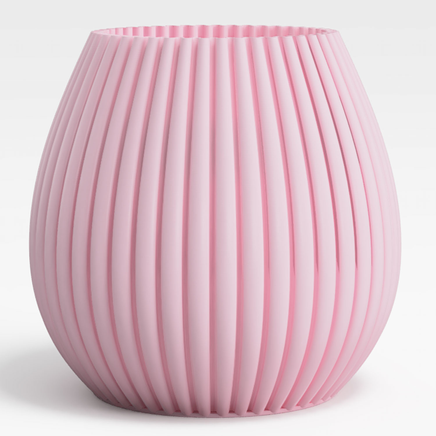 Speaking Vase 3D Bowl wellenförmiges Muster pink blossom
