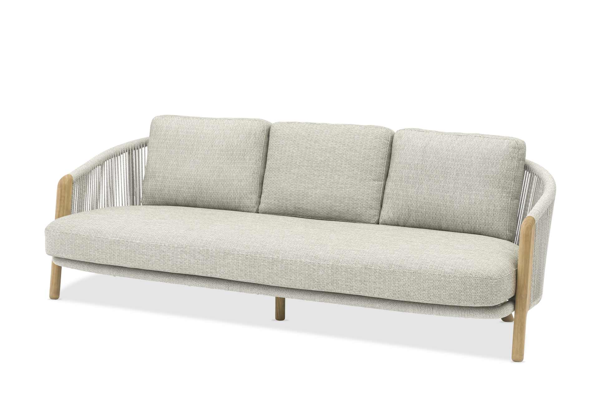 Haven 3-Sitzer Outdoor Lounge Sofa in Mokka