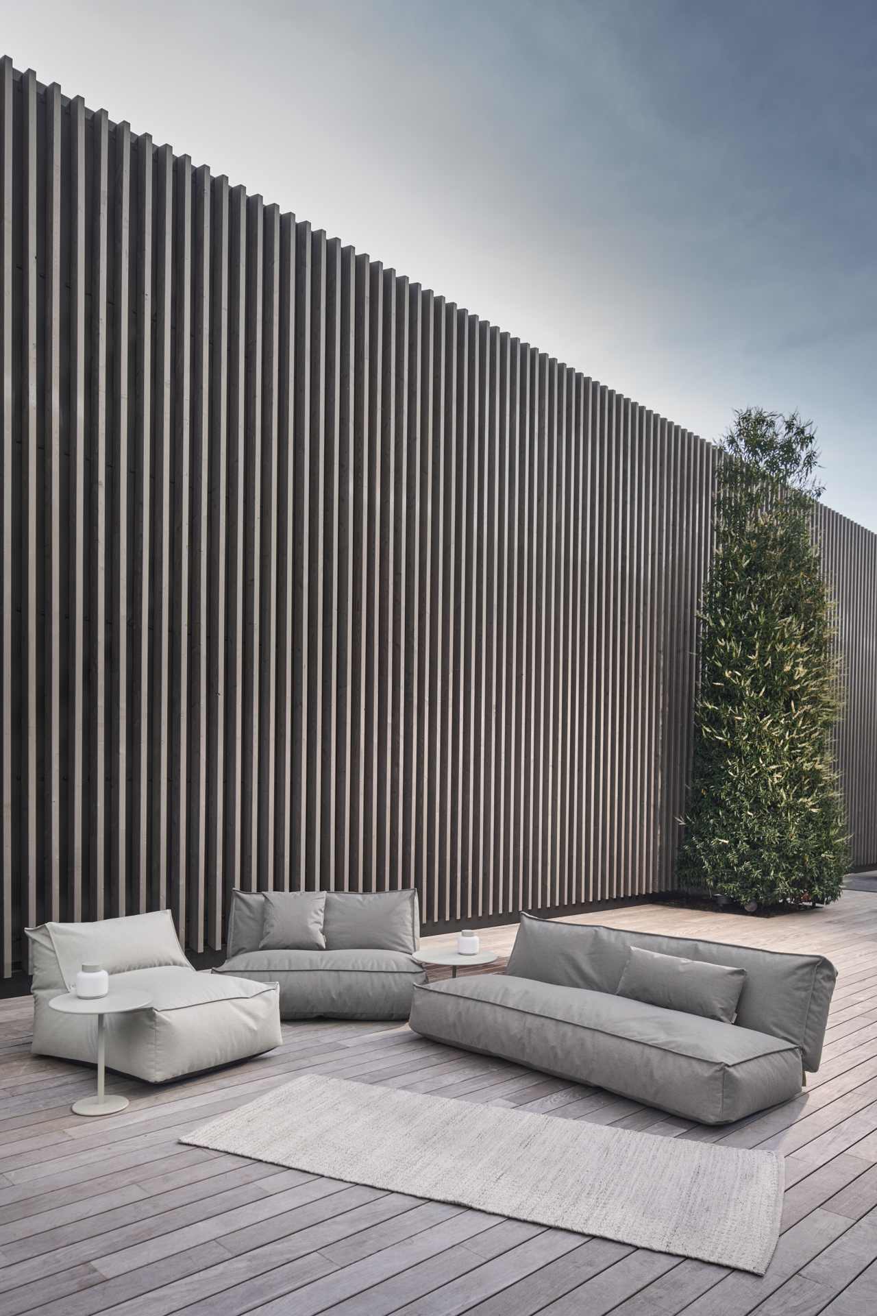 STAY Sofa Outdoor Multifunktional 3-Sitzer Cloud Bouclé