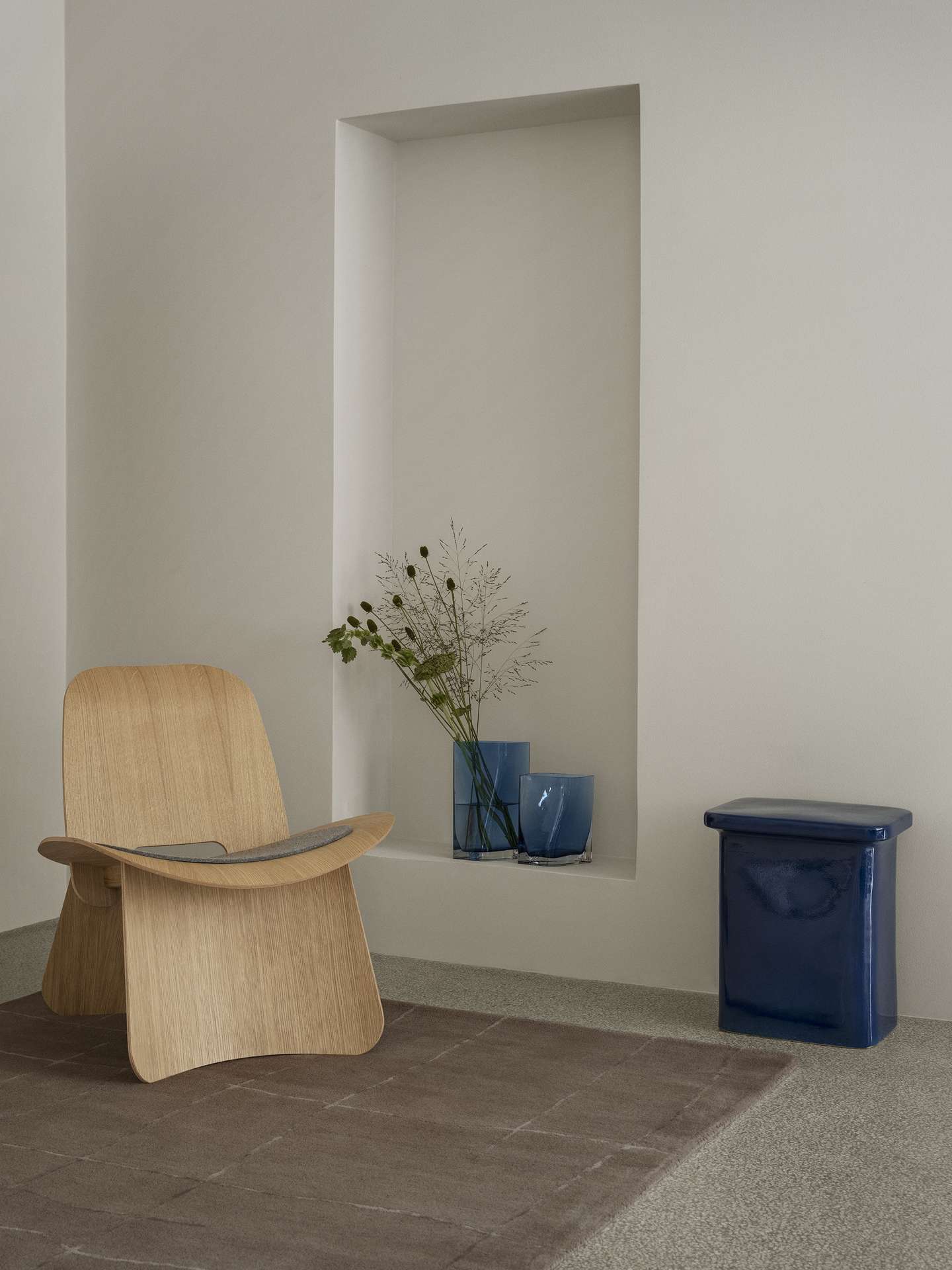 Moderne Vase DUASIS aus Glas Agave Green M