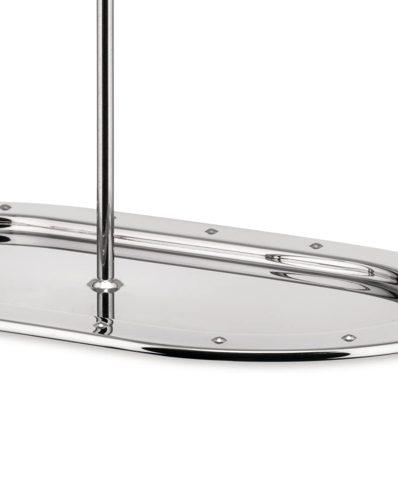 Tablett aus Edelstahl 18/10 – glänzend poliertes Serviertablett mit Griff Tablett aus Edelstahl 18/10 – glänzend poliertes Serviertablett mit Griff