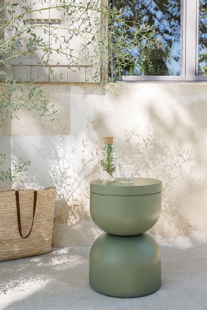 Hocker mit Aufbewahrungsfach Piapolo Latte Beige