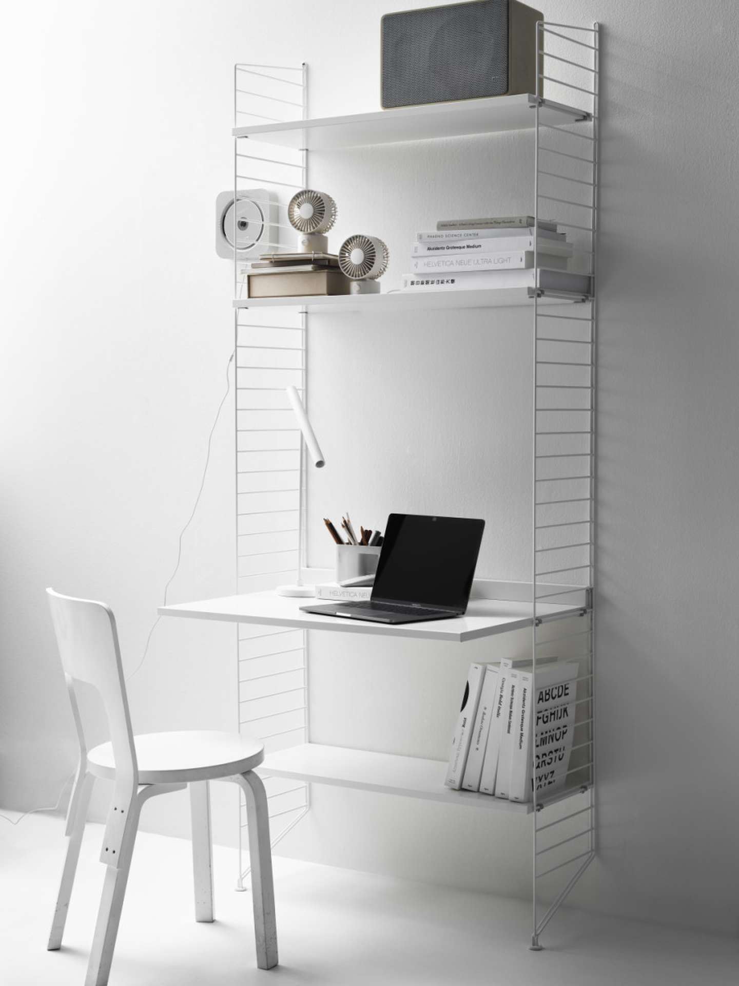 String System Schreibtischplatte Walnuss natur