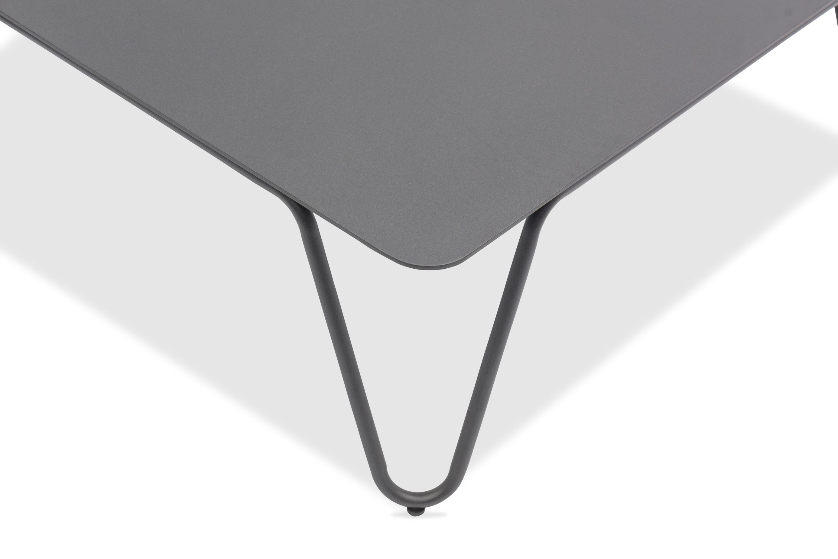 RIVA quadratischer Lounge Tisch aus Aluminium