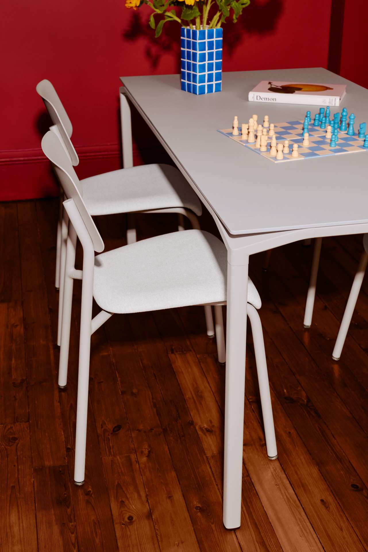 Calvi Tisch Mineral Weiß-Aeris 160x80 cm – Outdoortisch mit Dekton-Platte