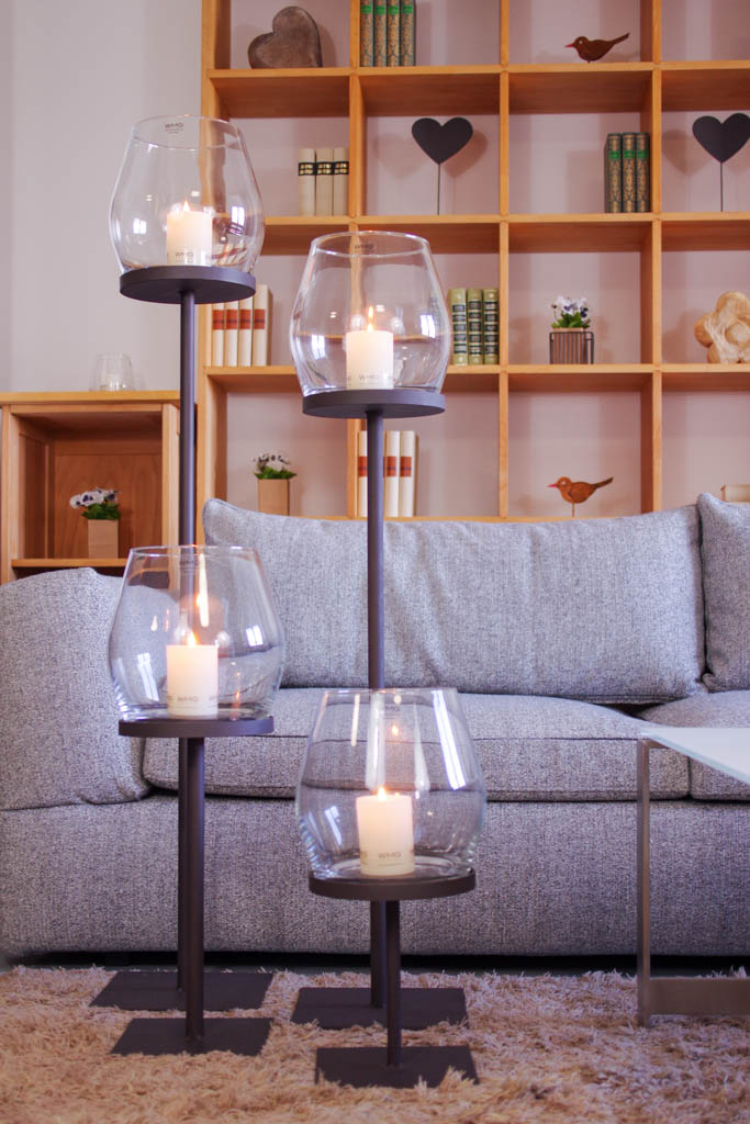 Eisen Windlicht Laurentius Höhe 50 cm