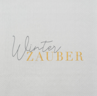 Serviette - Winterzauber 33 x 33 cm