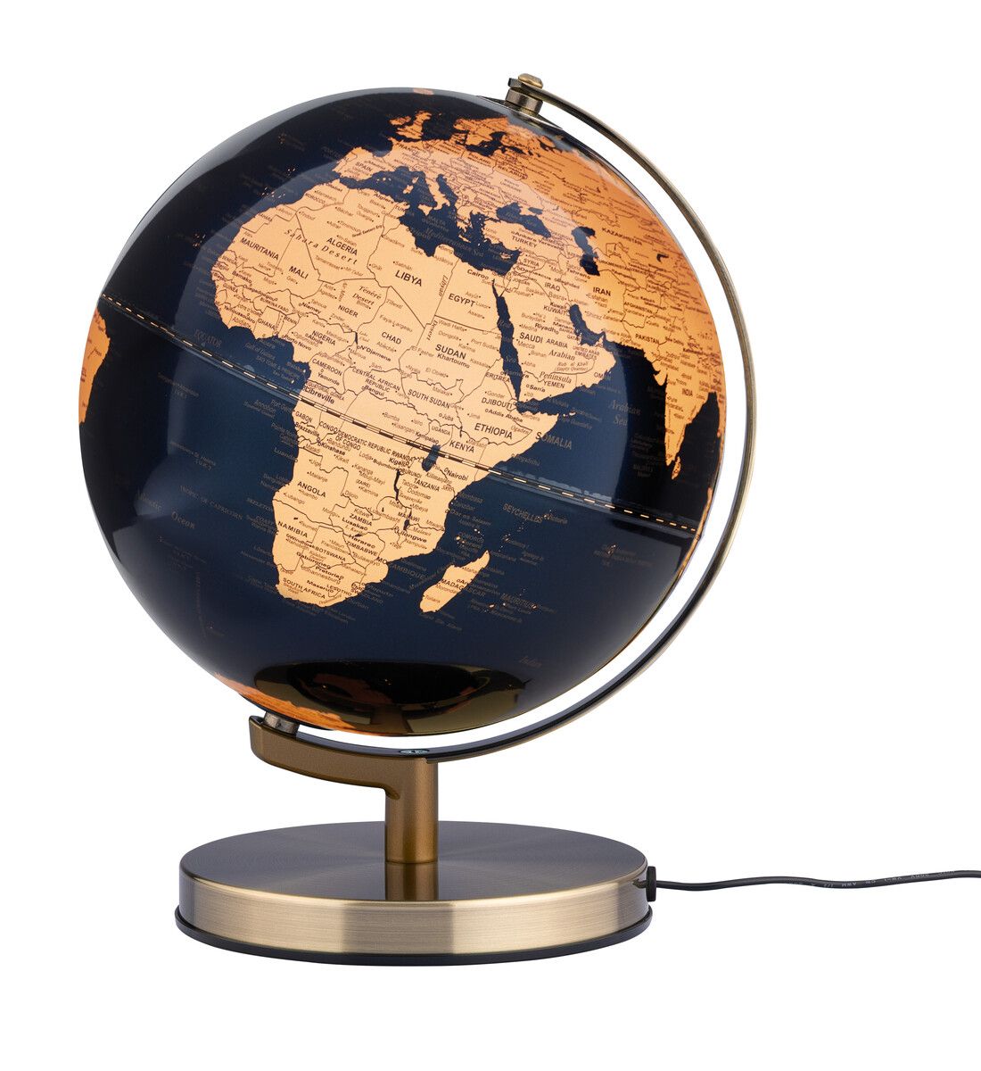 Globus mit Licht Terra Blue/ Bronze Light Globus mit Licht Terra Blue/ Bronze Light