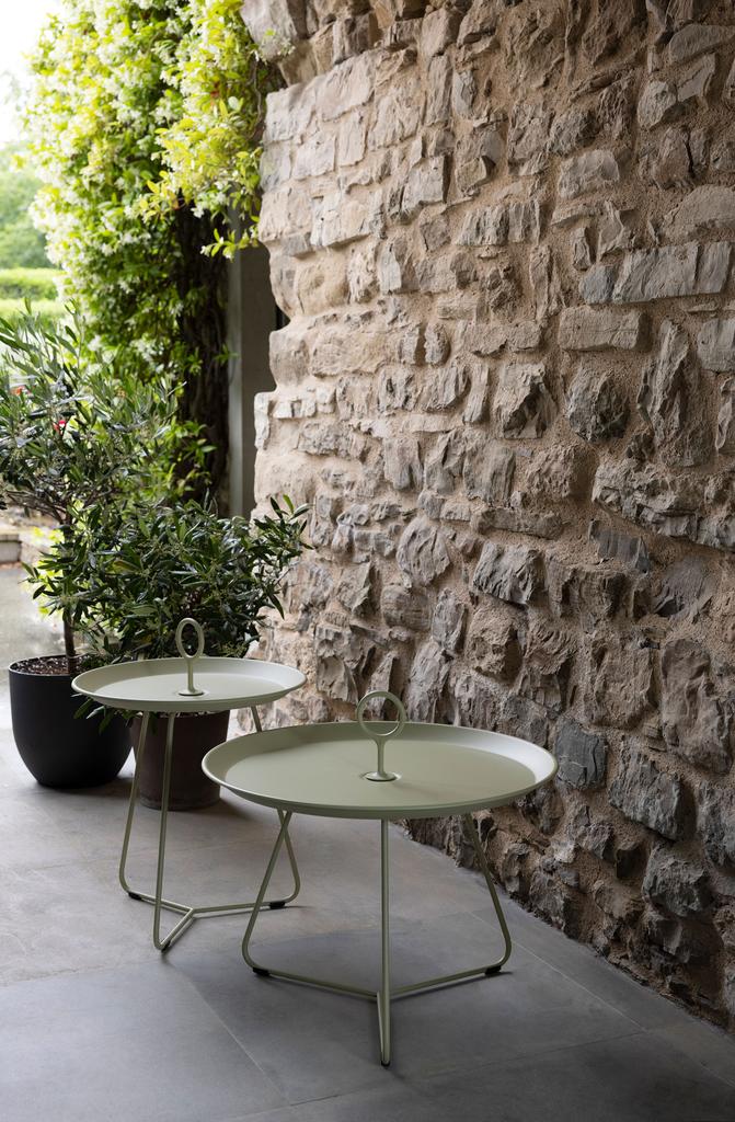 Outdoor Beistelltisch Eyelet Zitronengelb Ø57,5 cm H:52 cm