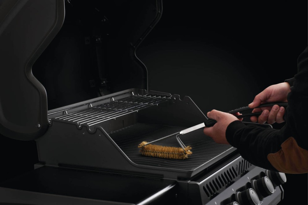 Messing Grillbürste dreihreihig Messing Grillbürste dreihreihig