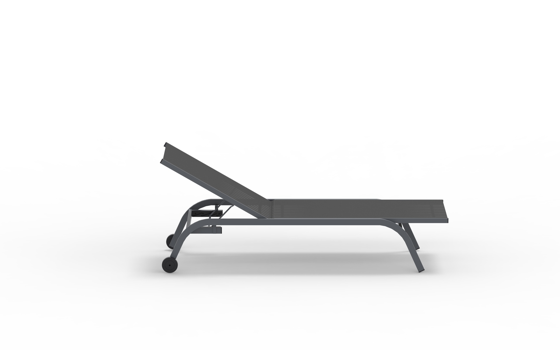 Firenze bequeme Sonnenliege mit Rollen Antikgrau / Anthrazit Firenze bequeme Sonnenliege mit Rollen Antikgrau / Anthrazit