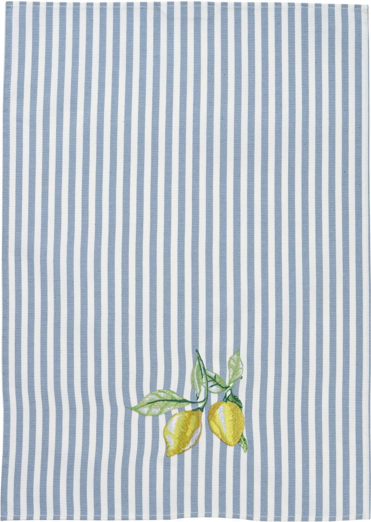 Limonetta Geschirrtuch 50 × 70 cm – Baumwolle mit Zitronenmotiv