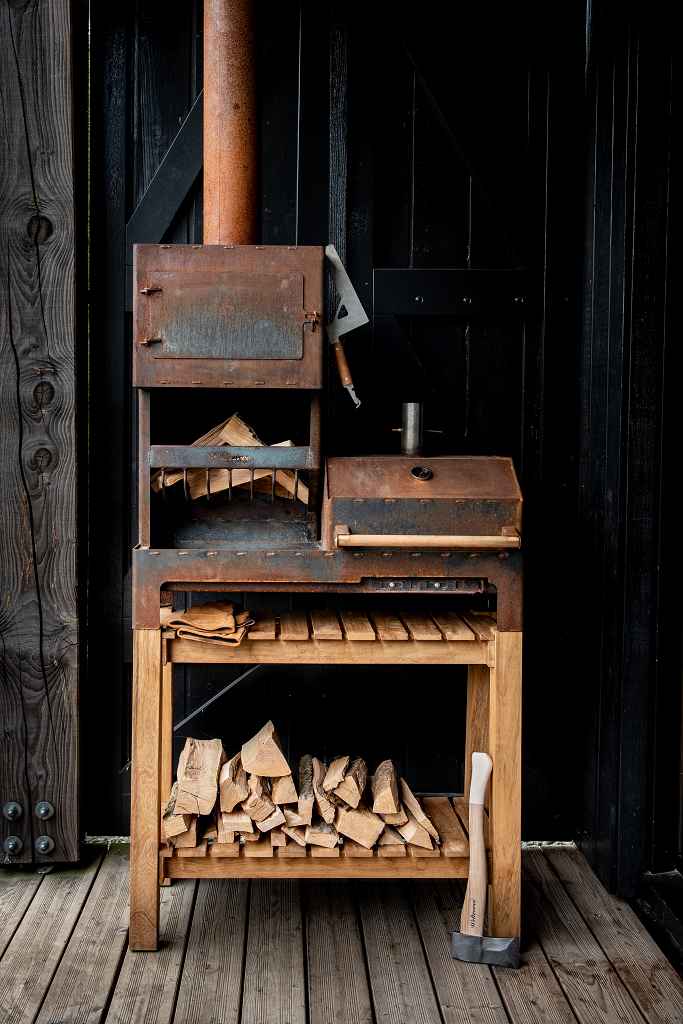 Outdooroven XL aus Cortenstahl