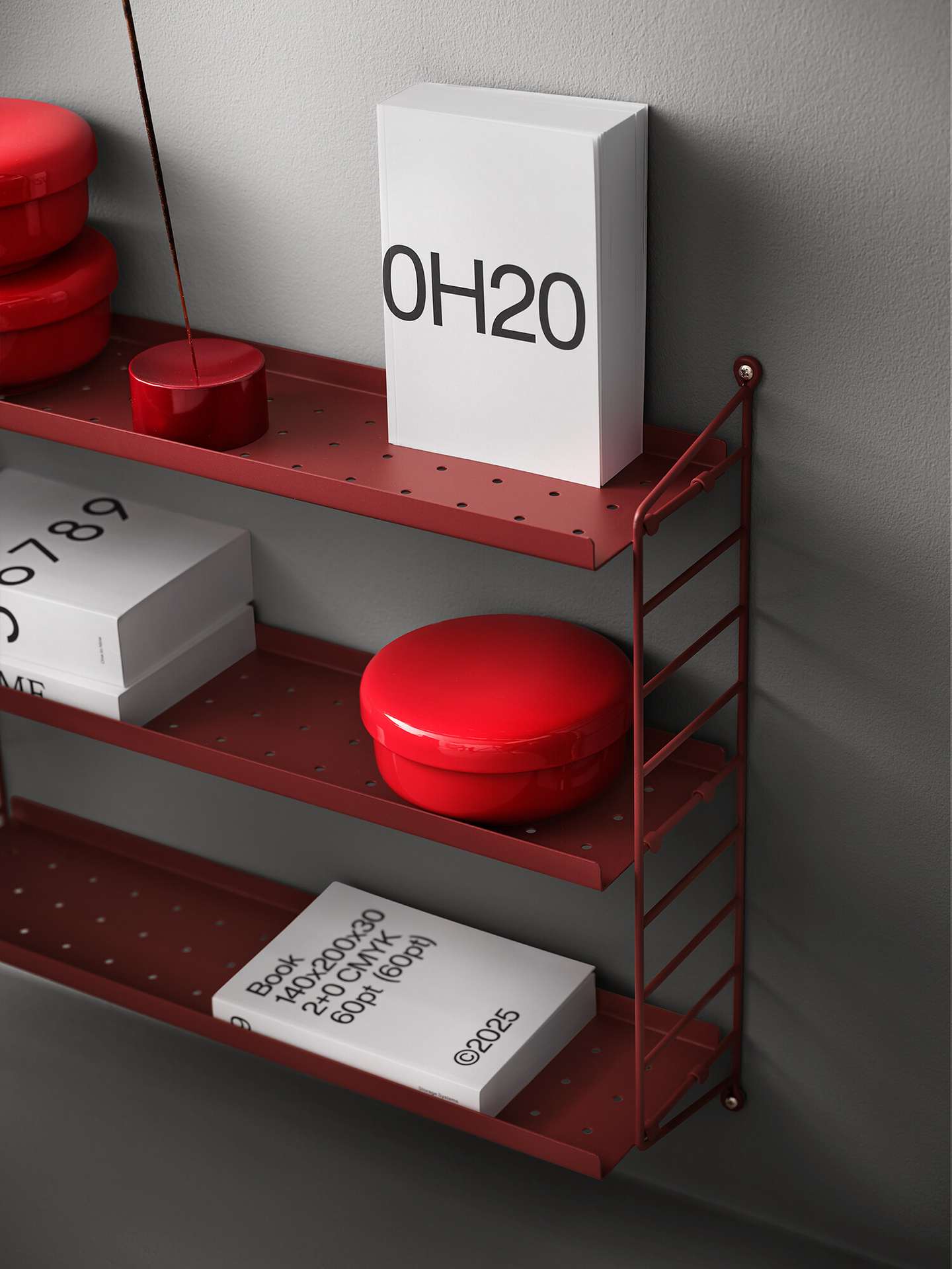 String Pocket Wandregal Metall String Pocket Wandregal Metall Weiß