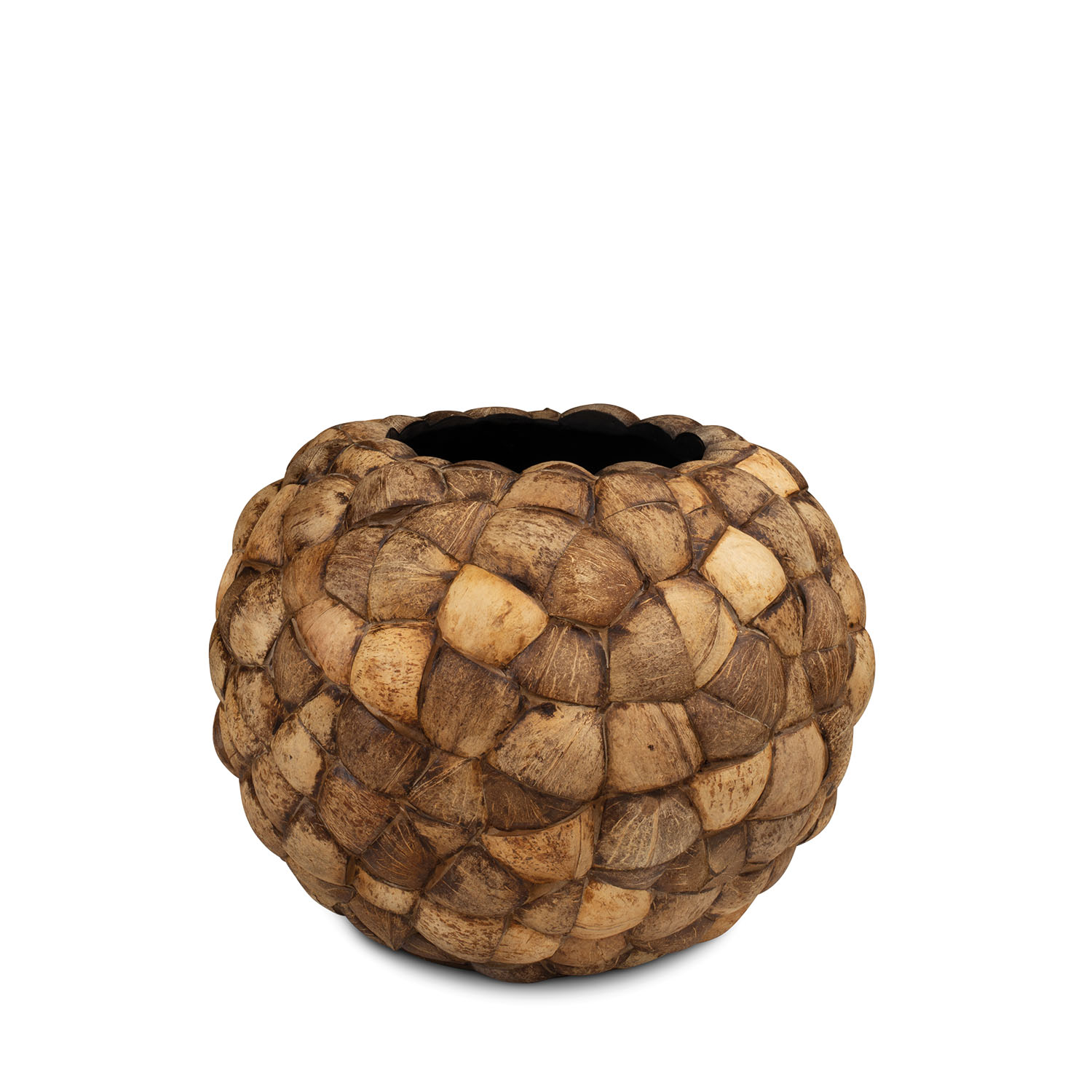 Coconut braunes Pflanzgefäß Ø 50 cm, Höhe 40 cm Coconut braunes Pflanzgefäß Ø 50 cm, Höhe 40 cm